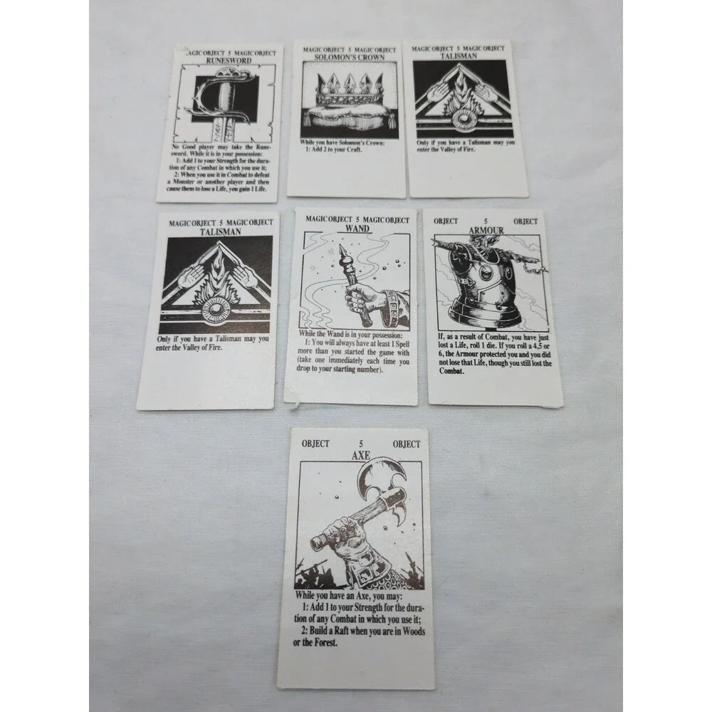 Set Of (104) Talisman 1st Edition Adventure Cards